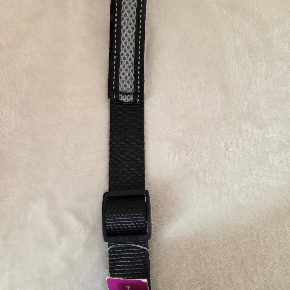 🦋2/$30 Safety LED Light & Reflective Dog Collar Black Gray Medium NWT